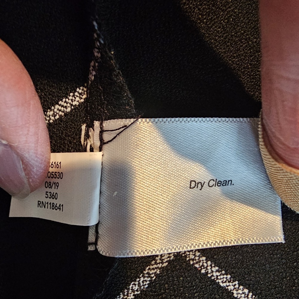 NWT Lane Bryant Peplum Zip Front Jacket Window Pane Black White Career Office 28 - Picture 6 of 9
